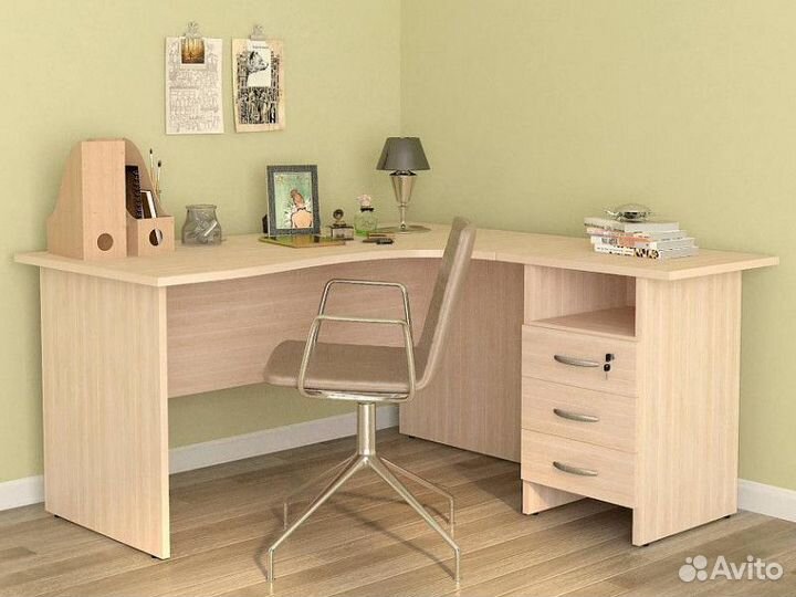 Угловой стол с тумбой Альфа 63 561 в офис