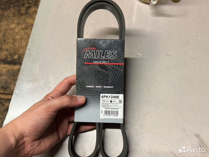 Ремень поликлиновый обводной Miles 6PK1249E