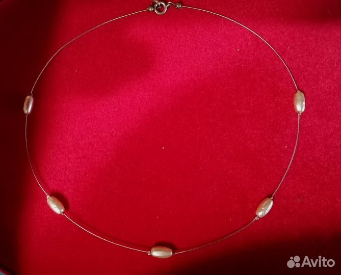 Колье речной жемчуг новое