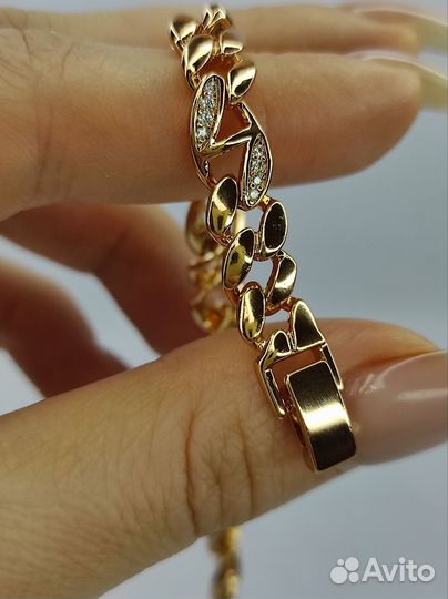 Шикарный браслет цепь, длина 18,5 и 20см