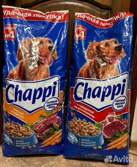 Корм для собак chappi 15 кг