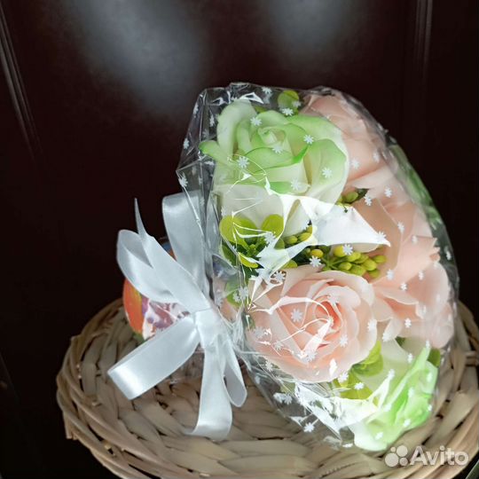 Розы из мыла