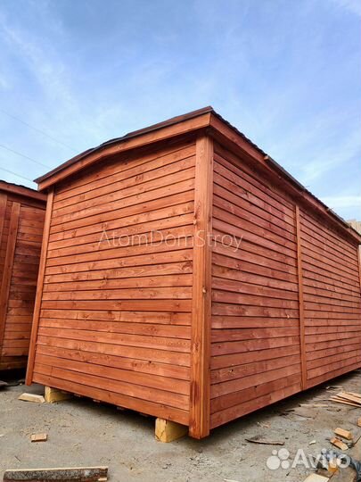 Вагончик бытовка строительная с установкой