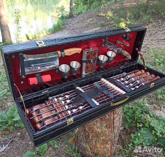 Набор шампуров нож топор