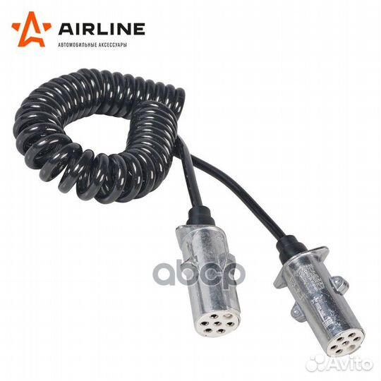 Кабель прицепа 24В тип-S 7 контактов 4,5м (металл)