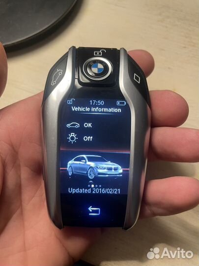 Ключ bmw с дисплеем digital key