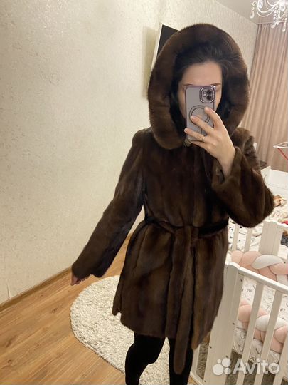 Натуральная норковая шуба