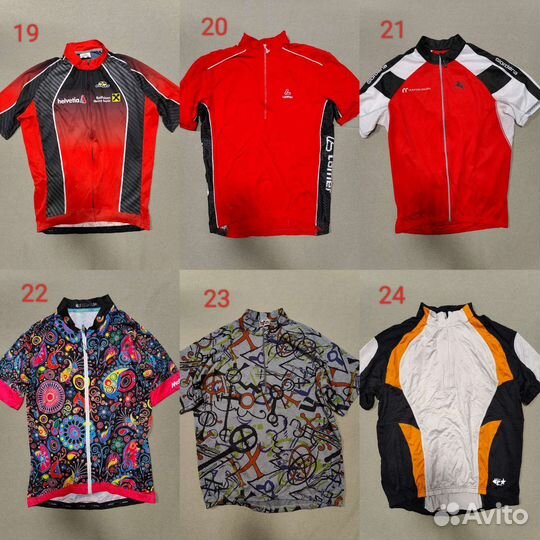 Веломайки, велоджерси, велокофты на флисе 48шт