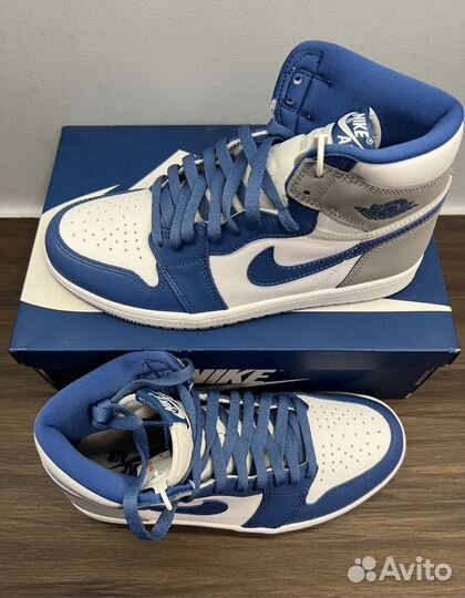 Кроссовки nike jordan high blue оригинал