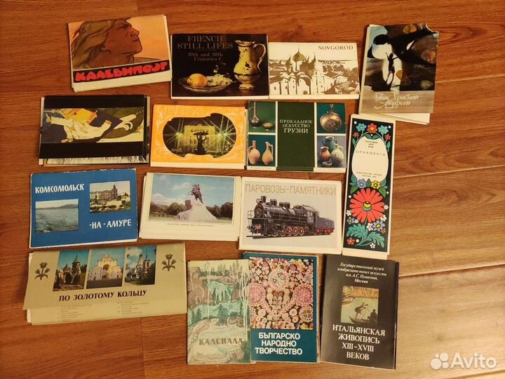 Открытки в наборах. Города, искусство, живопись