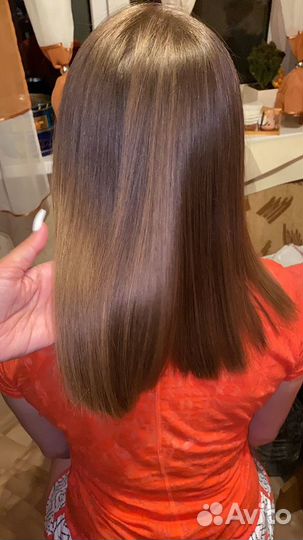 Кератиновое выпрямление волос
