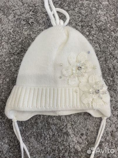Шапка демисезонная 0-6 мес