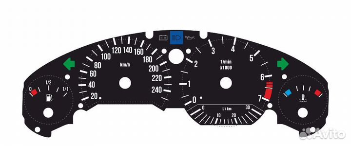 Шкалы приборов BMW 3 E36 (90-00)