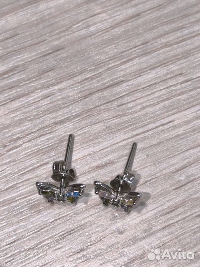 Серьги детские серебро