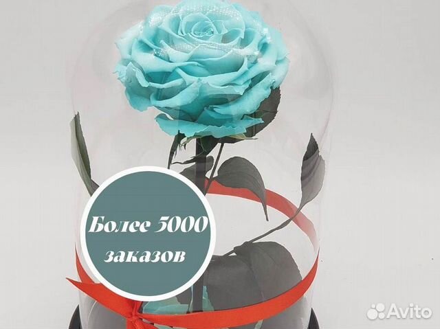 Розы в колбе на выбор