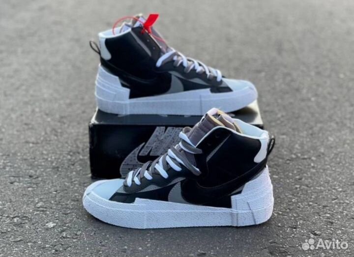 Кеды мужские Sacai x Nike Blazer 44 размер