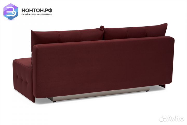 Диван еврокнижка Сити бордовый