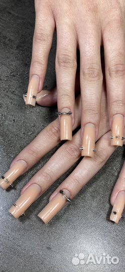 Крейзи маникюр, экстра наращивание