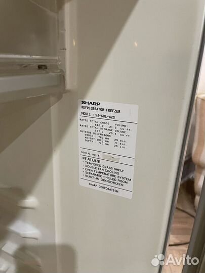 Холодильник sharp model SJ-68L-A2S