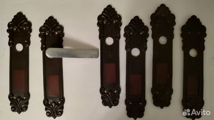 Ручки+Декоративные накладки для дверных ручек-СССР
