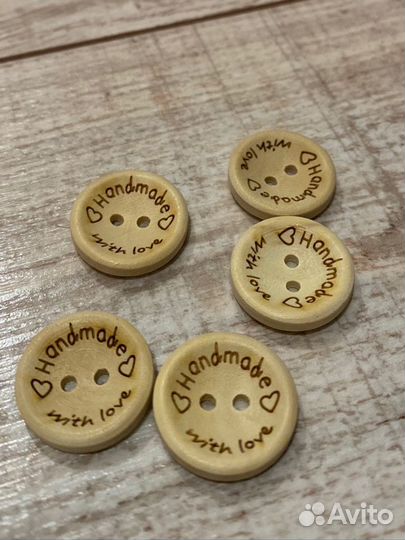 Пуговицы деревянные Handmade