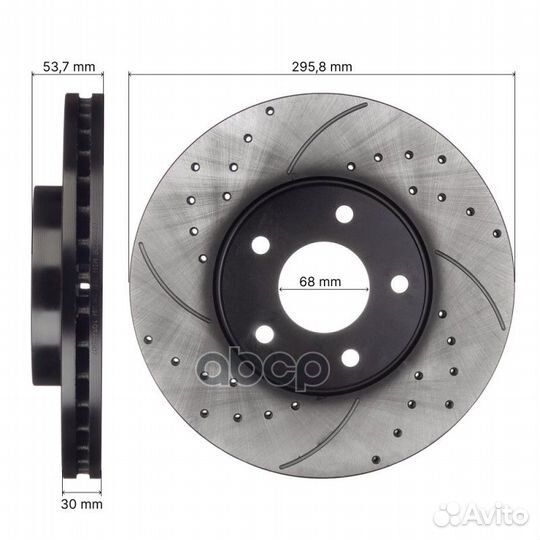 Диск тормозной BR2002S avantech