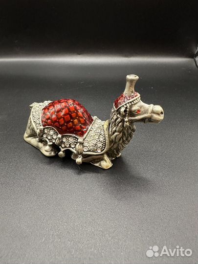 Шкатулка металл стразы эмаль