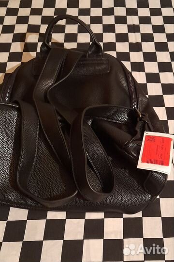 Рюкзак женский кожаный черный