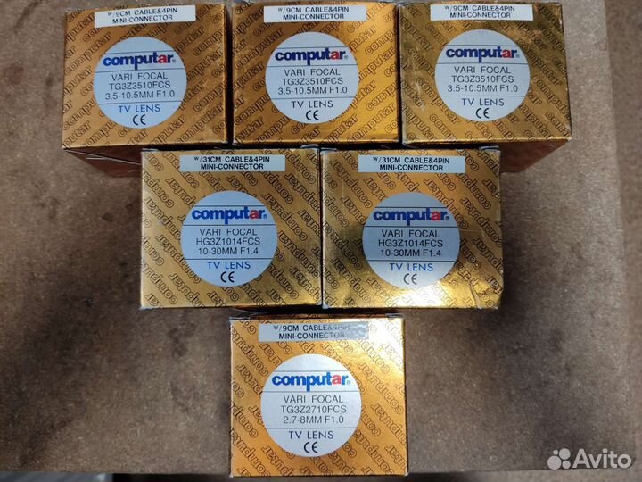 Объективы cctv Computar трех типов