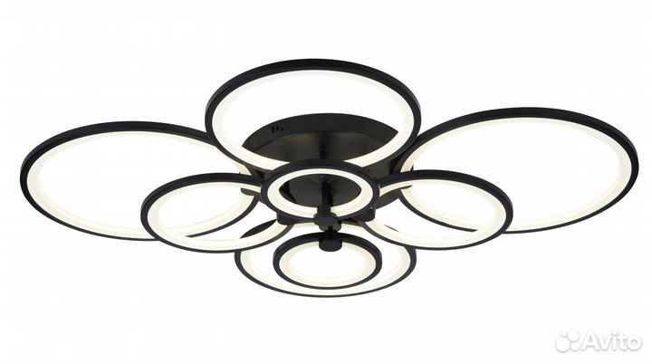 Люстра светодиодная 3010/8 BK 256w 3000-6500K