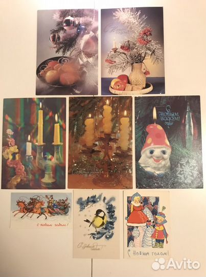 Советские новогодние открытки. Оригинал