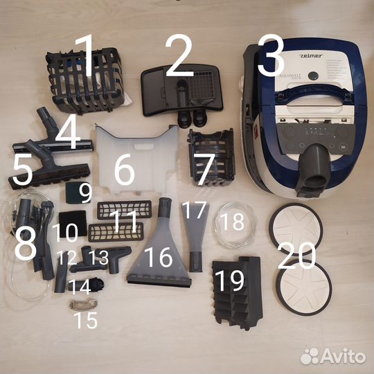 Части для пылесос Zelmer и некоторых Bosch