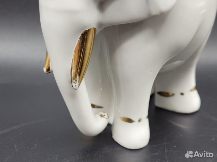 Фарфоровая статуэтка Слон Слоник фарфор лфз