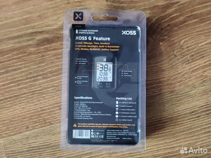 Велокомпьютер Xoss G, GPS (новый)