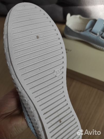 Кеды слипоны для девочки 33 (новые)