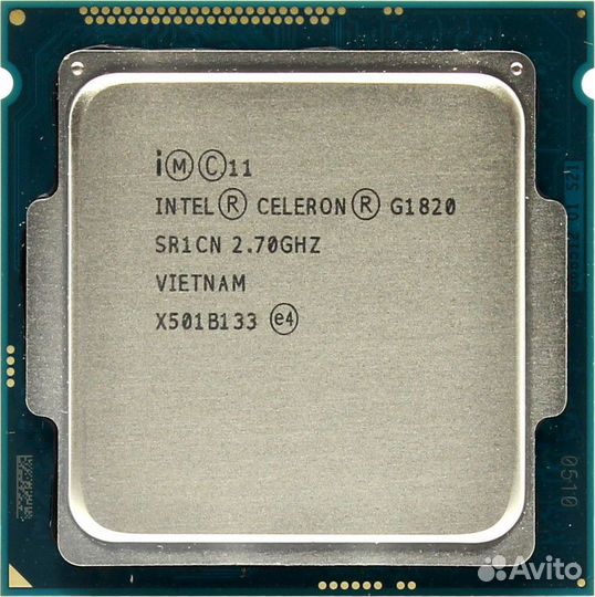 Процессор Intel Celeron G1820 (2C/2T, 2M Cache, 2