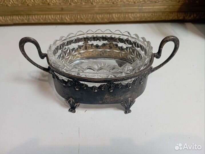 Конфетница серебро 84 Сбитнев 19,5*8,5 см