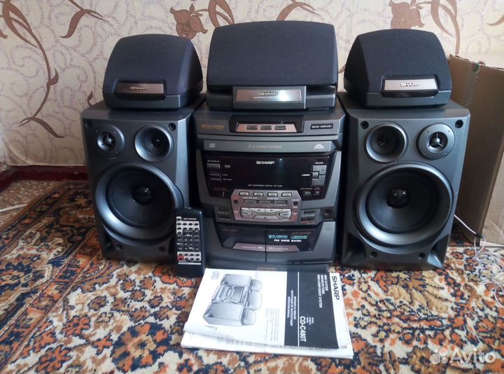 Музыкальный центр Sharp CD-C 480T.Япония.80-х