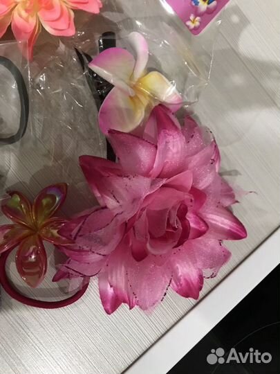 Заколка резинка женская/для девочек цветы Бали