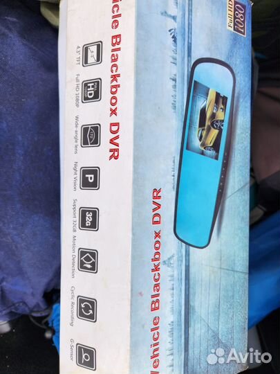 Автомобильный видеорегистратор зеркало с Камерой