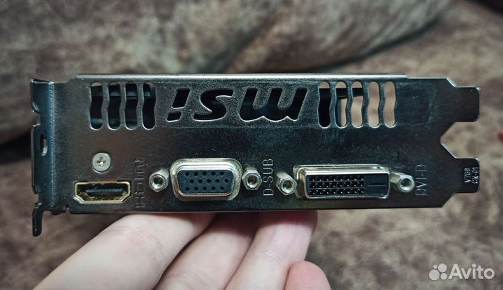 Видеокарта MSI GTX 750Ti 2Gb OC на пломбе без доп