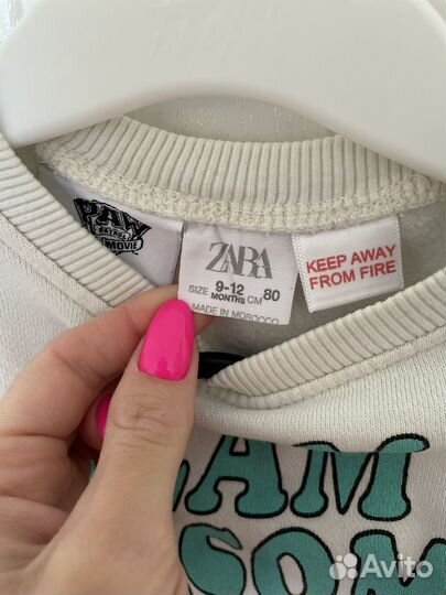 Костюм zara, 9-12 мес 74-80 см б/у