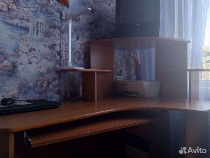 Компьюторный стол и телевизор