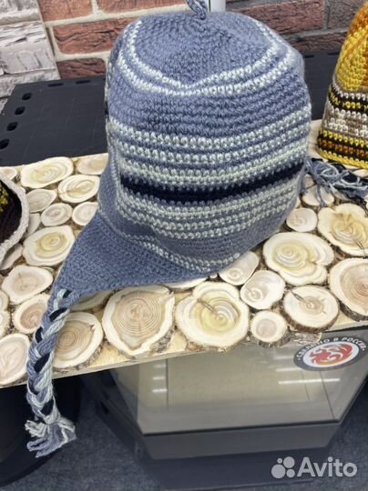 Вязаная шапка для бани