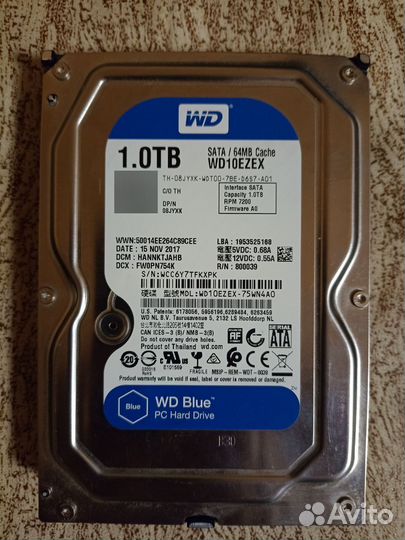 Жесткий диск 1тб WD Blue