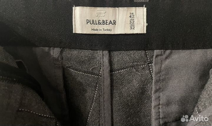 Брюки pull and bear мужские в клетку