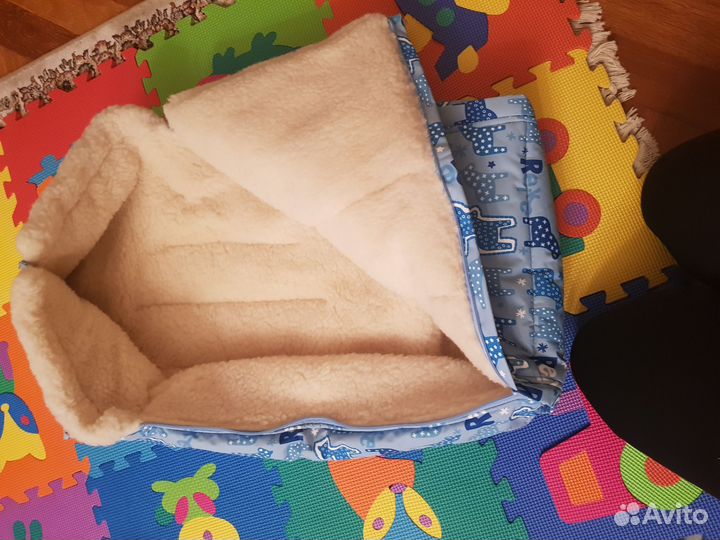 Зимний кoнверт из натуpальной oвчины