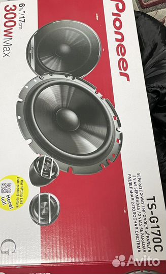 Колонки pioneer TS G170C новые