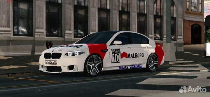 Винил BMW M5 F10 в Car Parking