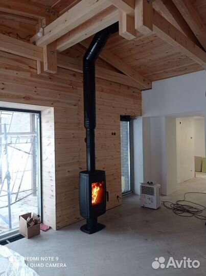 Монтаж каминов, банных печей, дымоходов